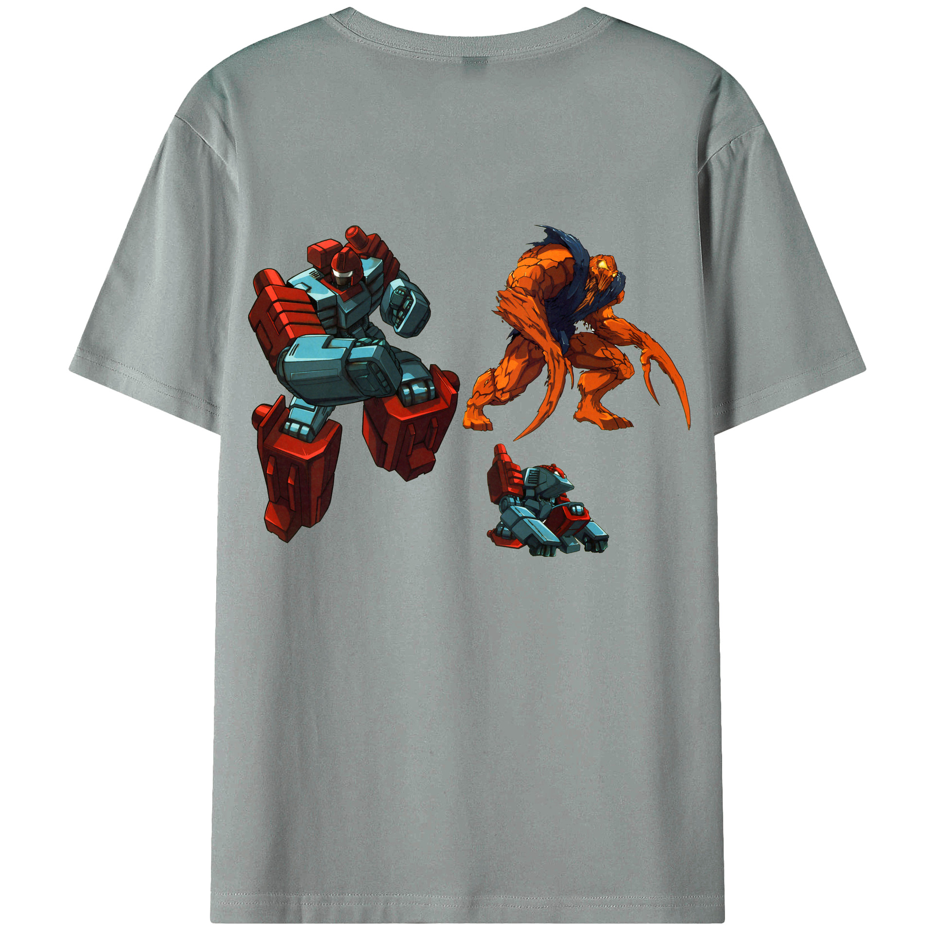  綿100％ メンズ半袖Tシャツ（バックプリント） 通気性